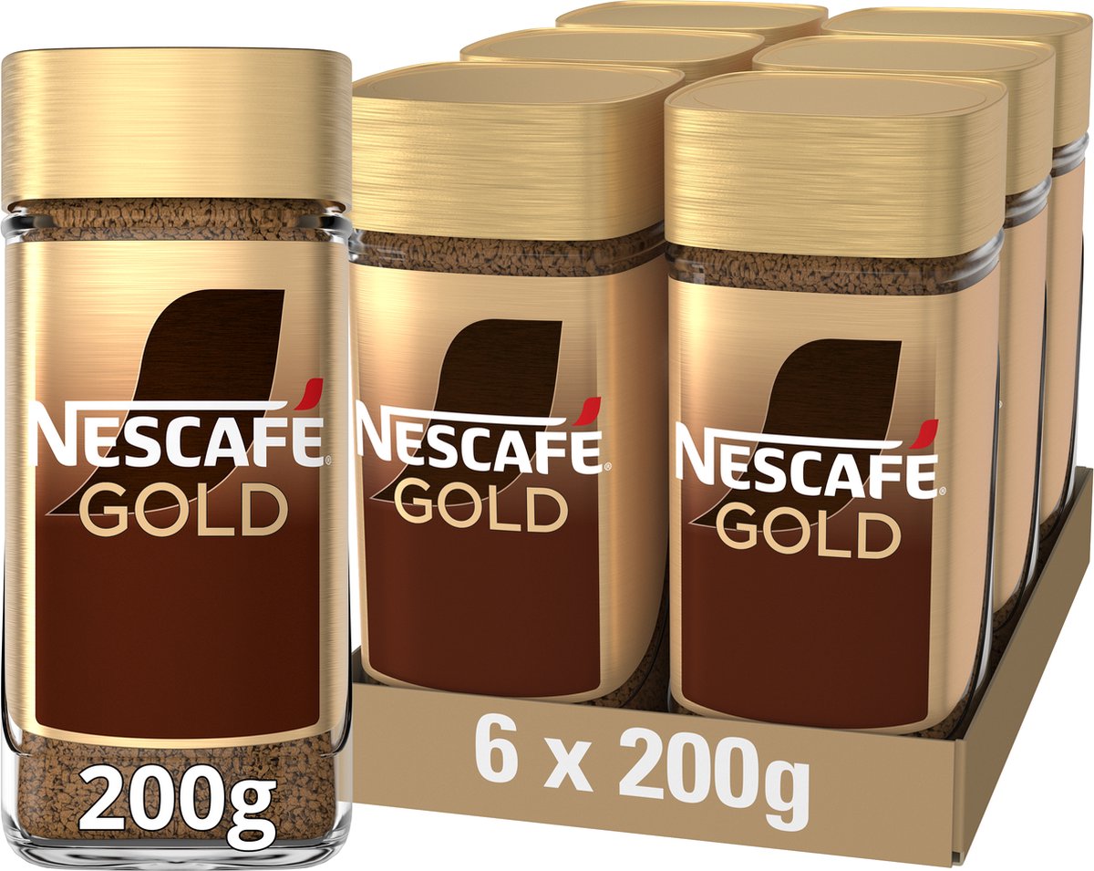 Nescafé gold instant kaffe - 6 kander x 200g