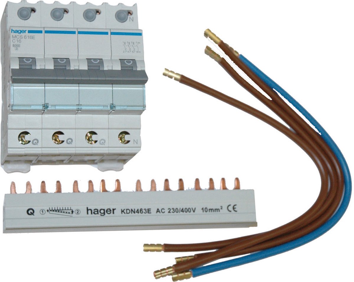Hager vision afbryder - vks08sc - e32bm