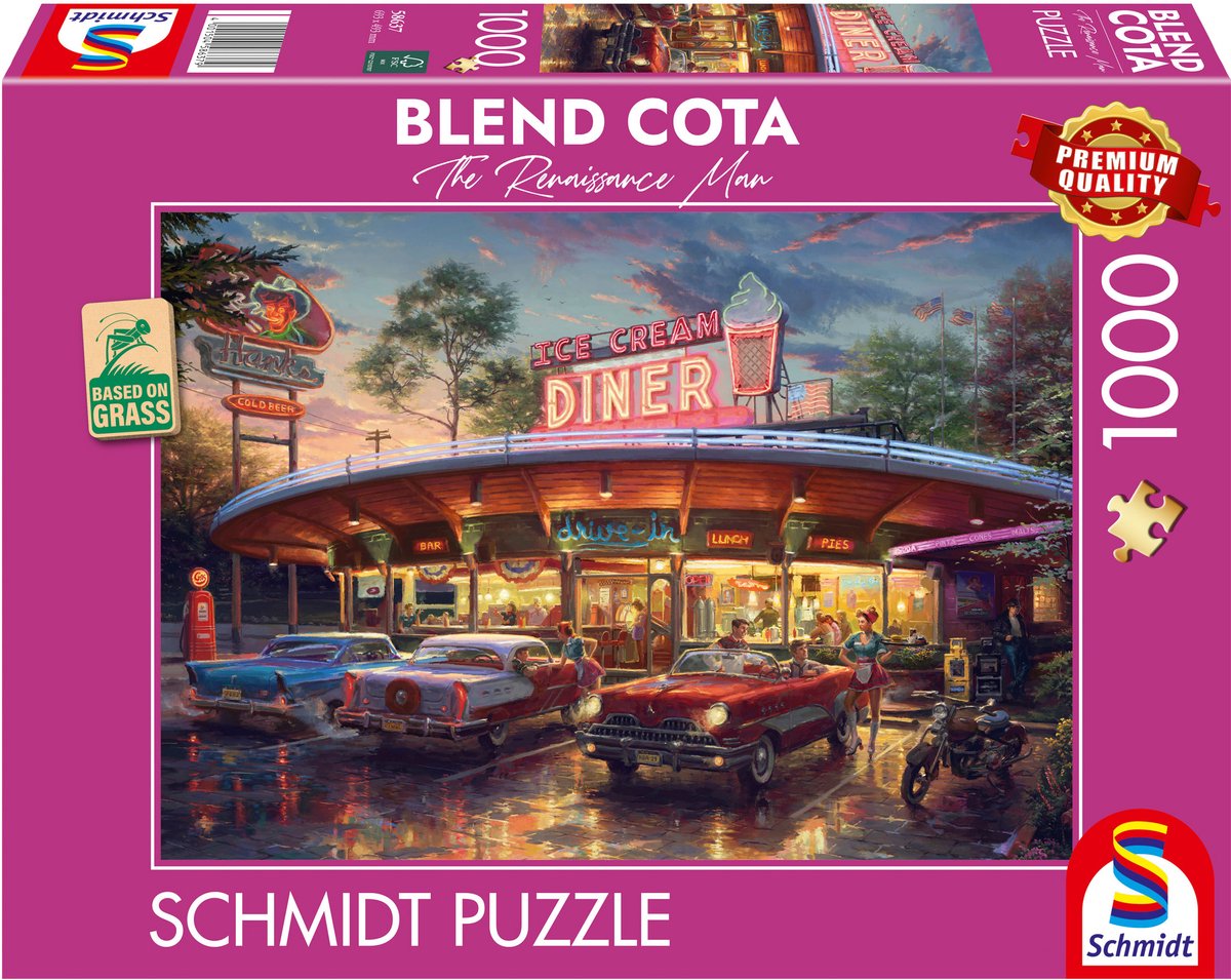 Schmidt leg puslespil - blend cota - american diner, 1000 brikker