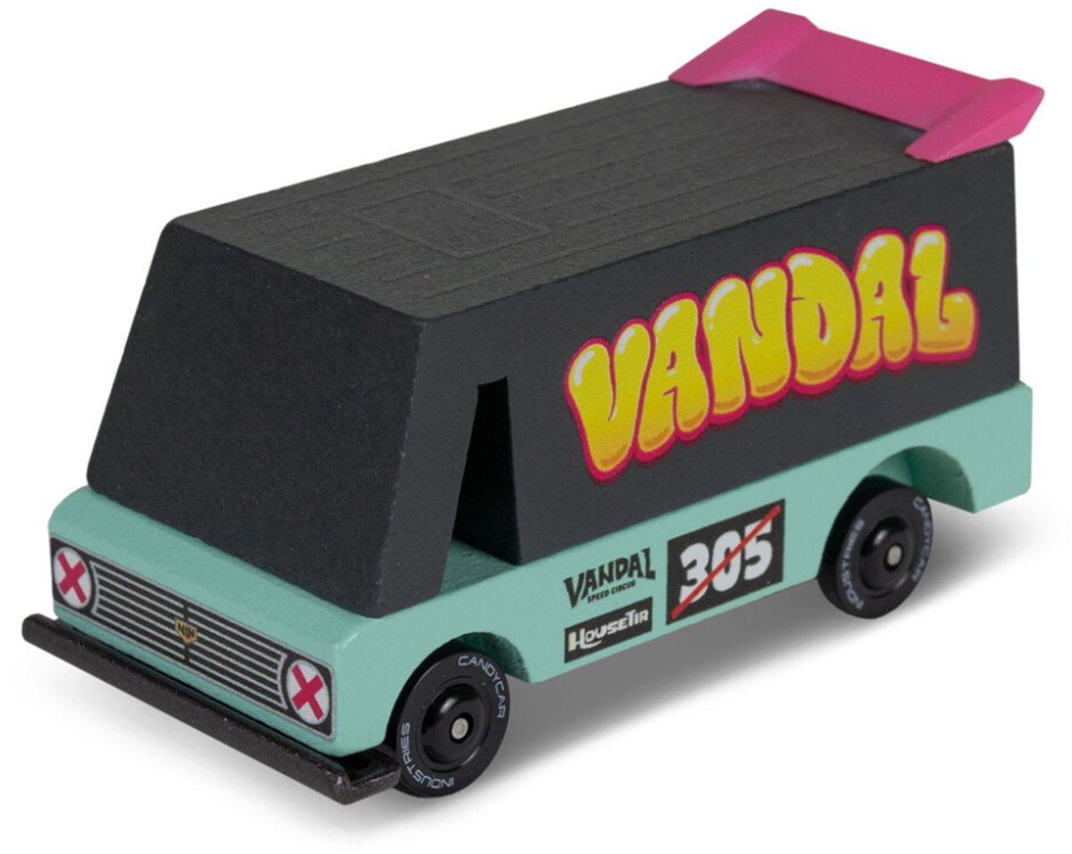 Candylab legetøj candylab - candycar toons - vandal fra seafoam - træ køretøj - 3+