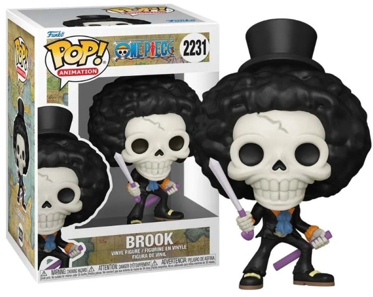 Funko one piece brook vinyl figur 2231 unisex pop! - neutral - standard