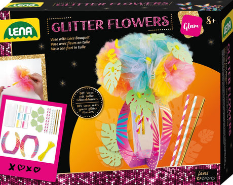 Lena glitter blomsterhåndværkssæt - kreativt legetøj til børn.