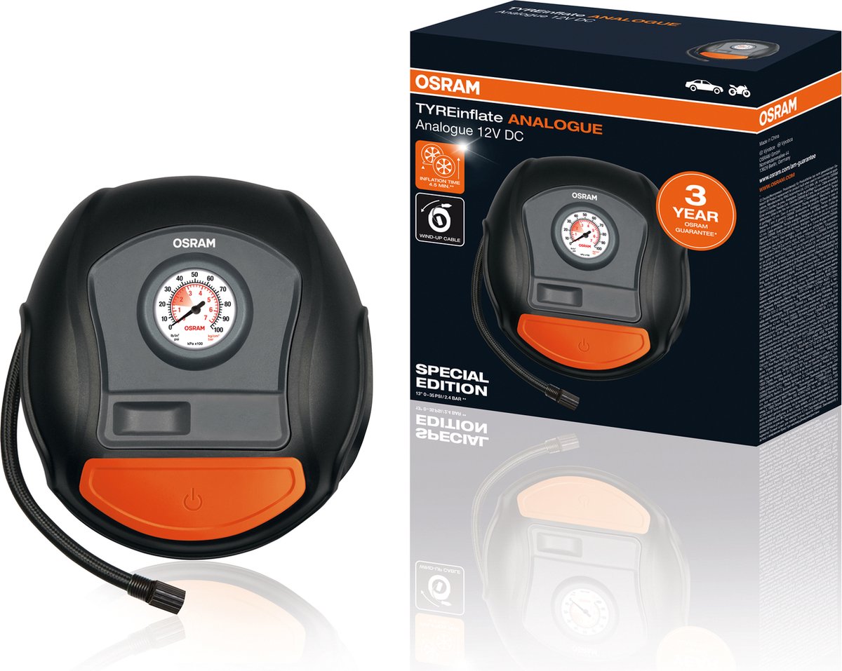 Osram luftkompressor oti200 sort (renoveret a+)