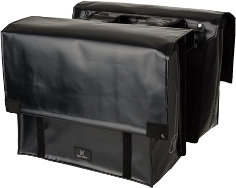 Fastrider tarpaulin cargo dubbele fietstas basics zwart