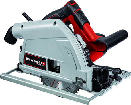 Einhell elektrisk dyksav te-ps 165 - 1200 w - 5.200 t min - ø165 - max. skæredybde ved 90° 45°: 55 42 mm - inkl. 1x savklinge (ø165x20 mm 48 t)