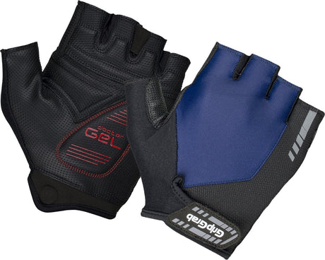 Gripgrab - progel polstret kortfinger sommer cykelhandsker cykelhandsker med polstring - marineblå - unisex - størrelse xs