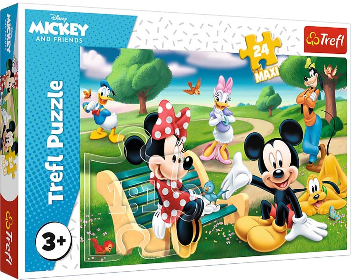 Trefl puslespil - mickey mouse venner - disney pap puslespil 24 brikker.