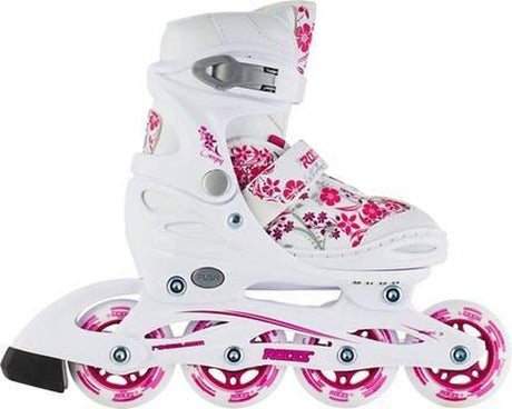 Compy 8.0 inline skates bløde støvler piger hvid pink størrelse 34-37