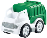 Playgo biobaseret skraldebil hvid grøn - 15cm