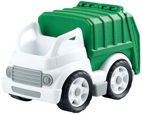 Playgo biobaseret skraldebil hvid grøn - 15cm