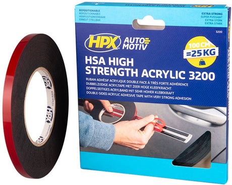 Hpx hsa universeel dubbel zijdige acryltape