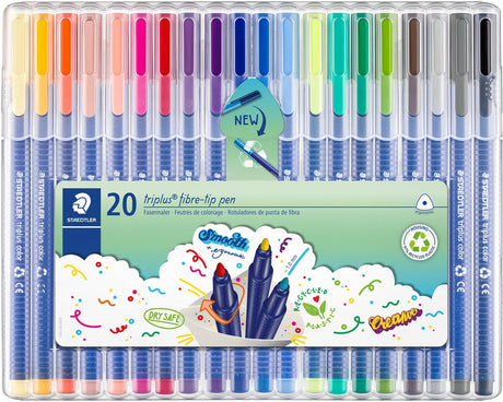 Staedtler triplus farve farve pen - æske 20 stk