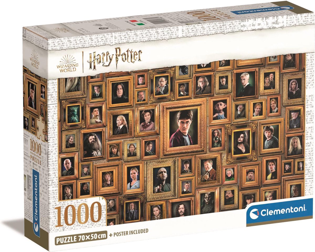 Clementoni - puslespil - 1000 brikker - umulig harry potter