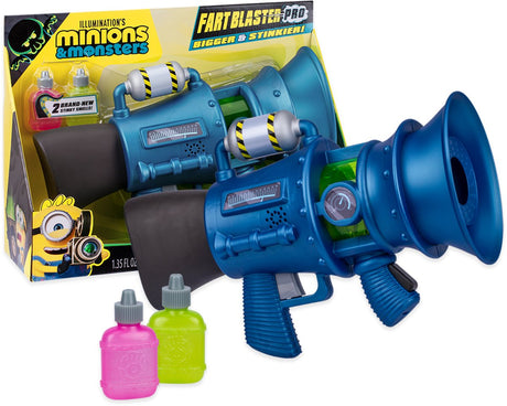 Moose Toys Illumination's Minions Monsters Fart Blaster Pro - Fart Blaster med lyde stinkende ringe