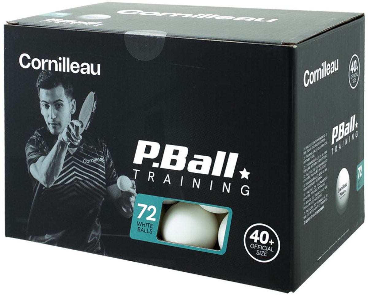 Cornilleau p-ball abs evolution 1* bordtennisbolde x72 - hvid
