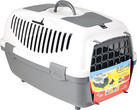 Stefanplast - gulliver 2 transportkasse - 55 x 36 x 35 cm - grå grå - plastik