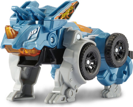 Vtech switch go dinos - brand sporer triceratops - legetøjsdinosaur til børn - interaktiv robotlegende figur - fra 4 år og ældre