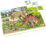 Hubelino blok puslespil dinosaur verden - 35 stk.