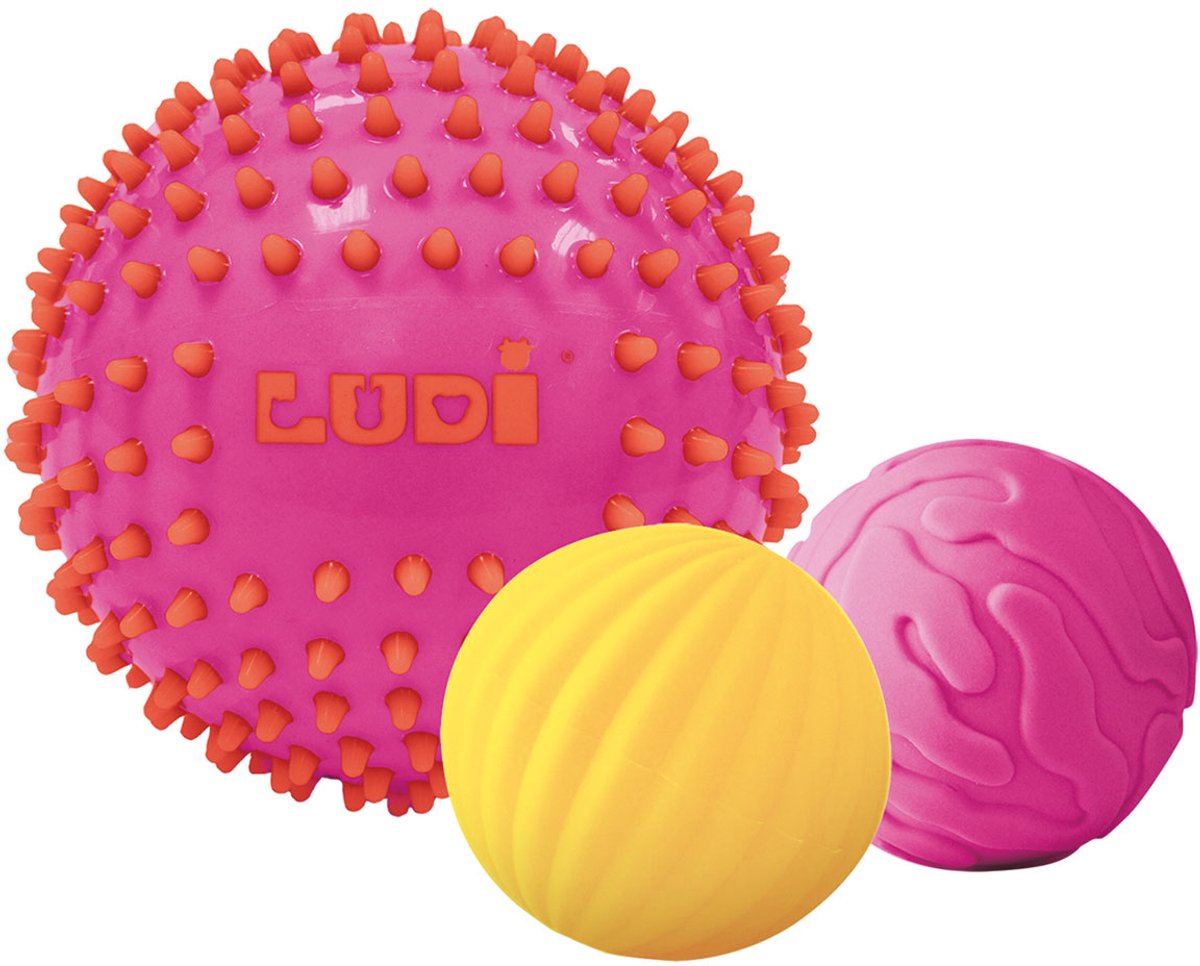 Ludi -3 sansebolde pink, ? 8 cm, ? 15 cm
