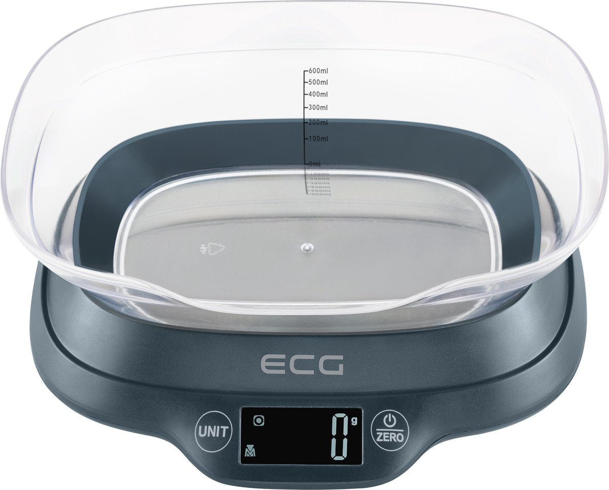 Ecg kv 1120 sm, digital køkkenvægt, max belastning 5 kg