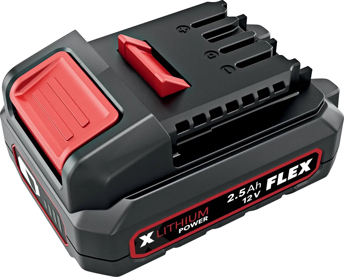 Flex - Li-ion genopladelig batteripakke ap 12v - 2,5ah - 5ah - 2,5 ah