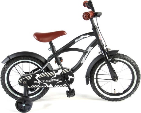 Volare Black Cruiser Børnecykel - Drenge - 14 tommer - Sort - 95% samlet