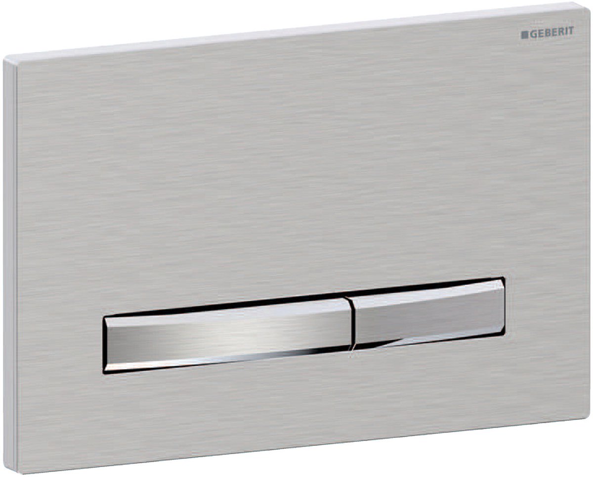 Geberit sigma50 styreplade - 2-knaps skyl - firkantet - krom geb.