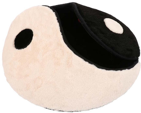 Coockoo plaid zen zone til katte 60x60x2cm sort og hvid
