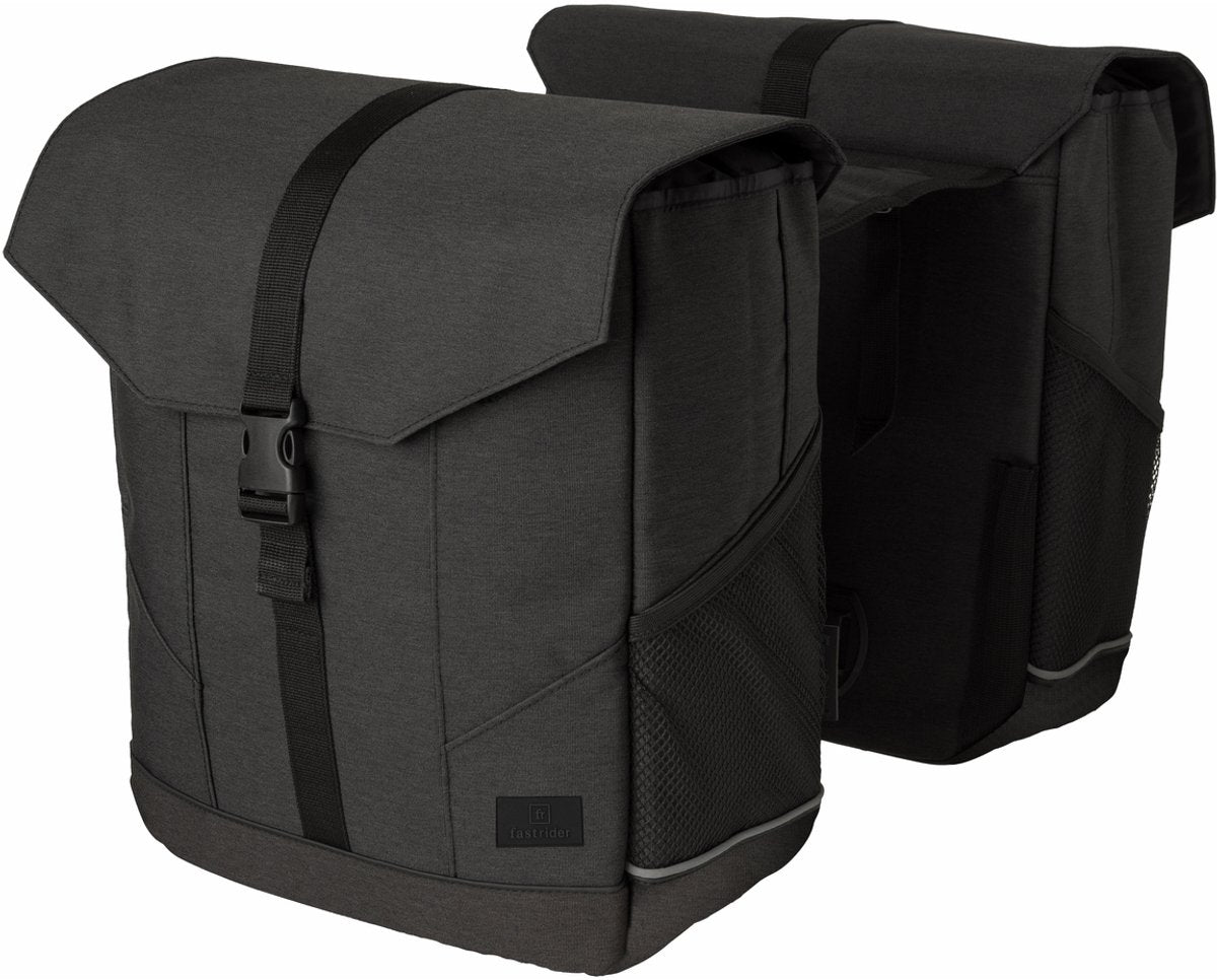 Fastrider pendler dubbele fietstas grijs - 24l