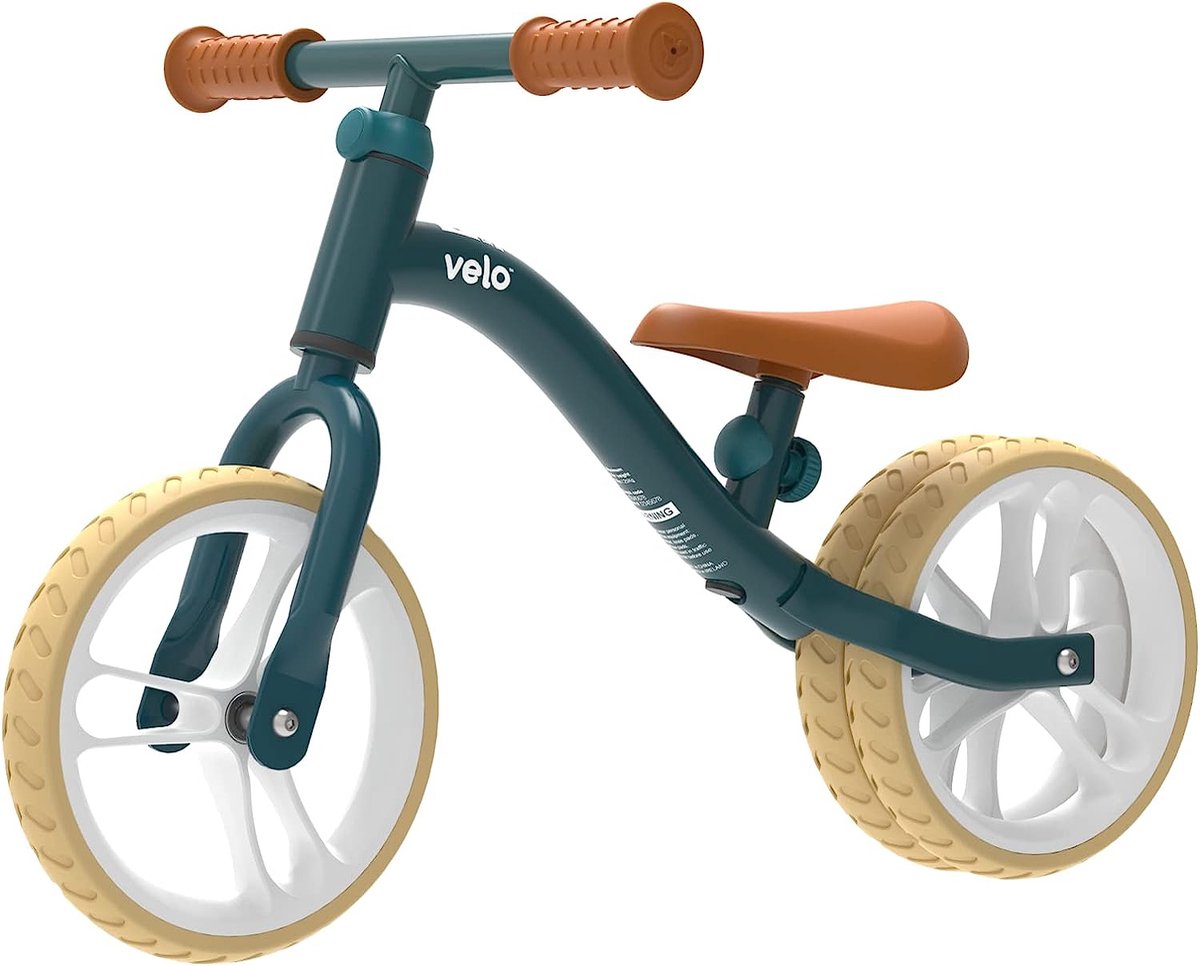 Yvolution - yvelo junior air - grøn - 2-i-1 balancecykel - justerbar sadel og styr
