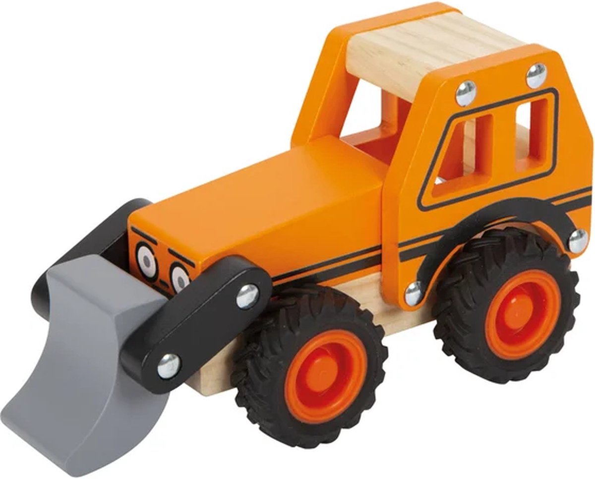 Lille fod - trægravemaskine orange