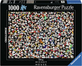 Ravensburger puslespil Mickey Mouse 1000 brikker - tegneseriepuslespil.