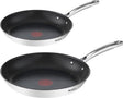 Tefal duetto+ pannenset - koekenpannen - ø20 26cm - geschikt voor alle warmtebronnen - anti-aanbaklaag - rvs