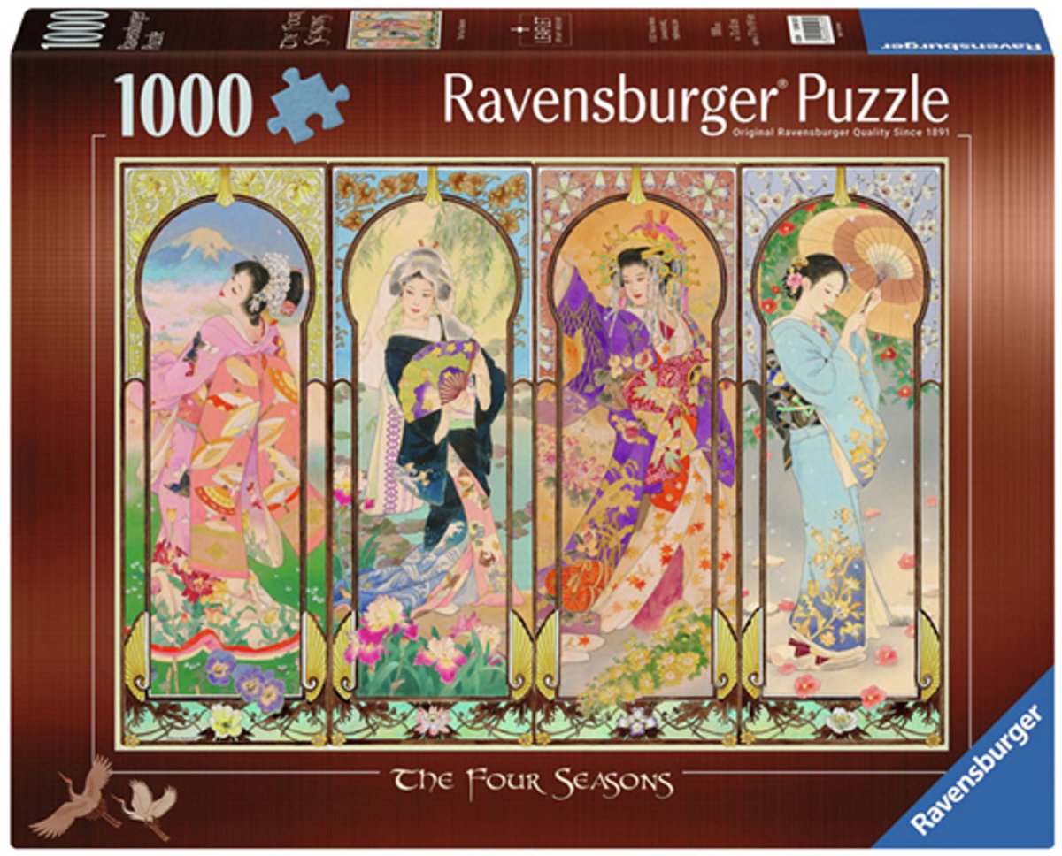 Ravensburger puslespil de fire sæsoner 1000 brikker kunstpuslespil.