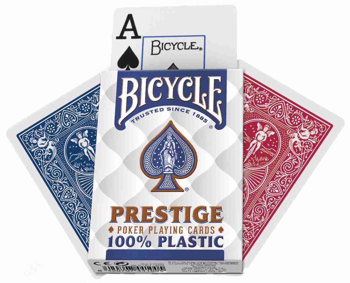 Cykelprestige 100% plastik - 1 pakke spillekort
