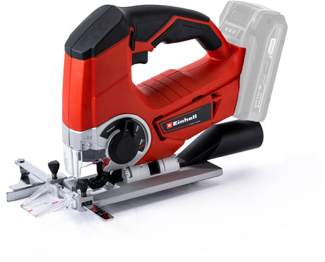 Einhell akku stiksav te-js 18 li solo - power x-change - 18 v li-ion - slaghøjde: 25 mm - geringssnit: max. 47° - LED belysning - ekskl. batteri og oplader