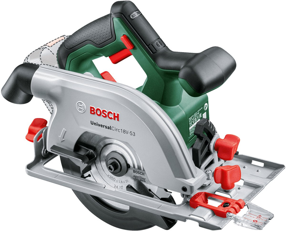 Bosch universalcirc 18v-53 akku rundsav - uden 18v batteri og oplader