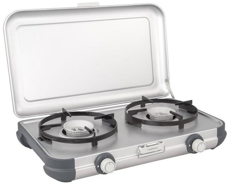 Campingaz campingkøkken 2 campingkomfur - 2 blus campinggaskomfur - 2x 2000 watt - sølvgrå