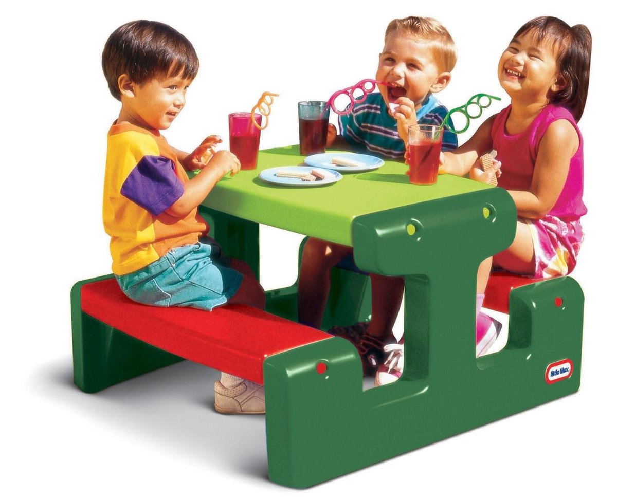 Lille Tikes stedsegrønt picnicbord