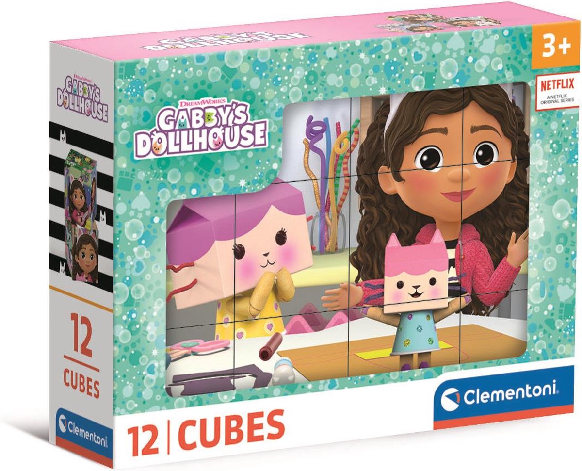 Clementoni Block Puzzle Gabbys dukkehus, 12 ..