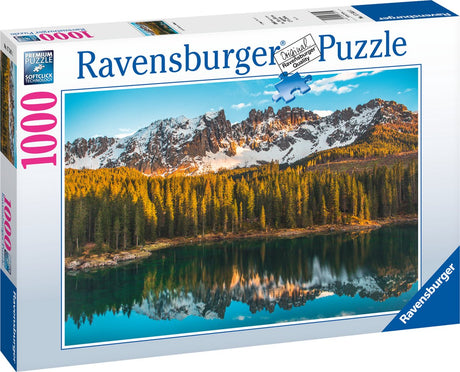 Ravensburger puslespil italienske landskaber: lago di carezza - puslespil - 1000 brikker