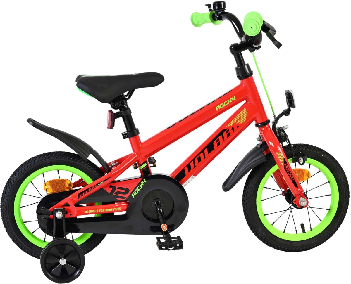 Volare Rocky Children's Bicycle - Drenge - 12 tommer - rød