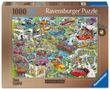 Ravensburger Ray's Comic Series: Time Travel 4 – Future Time – Tegneseriepuslespil – 1000 brikker