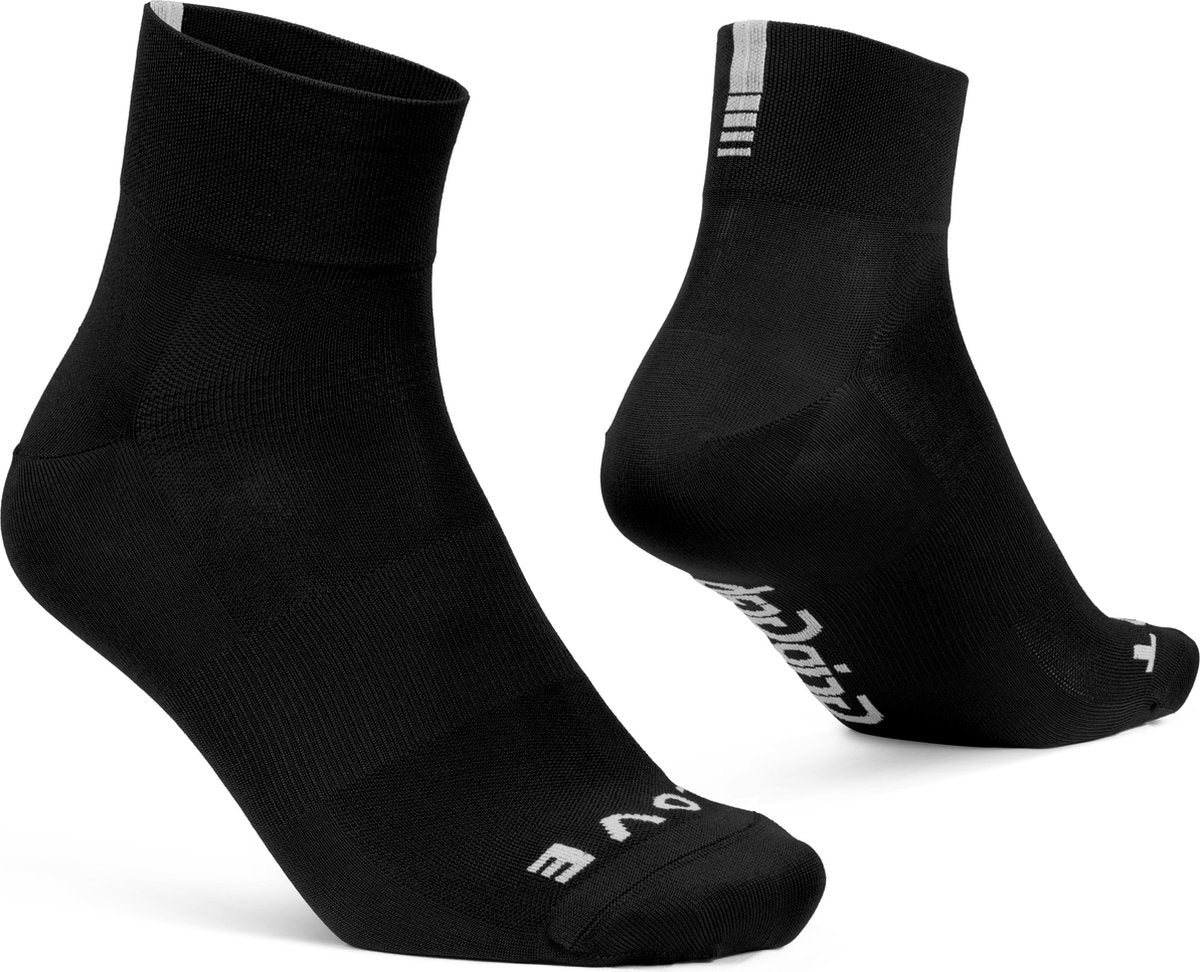 Gripgrab - letvægts SL short performance sommer cykelstrømper 1 par coolmax cykelstrømper low cut - sort - unisex