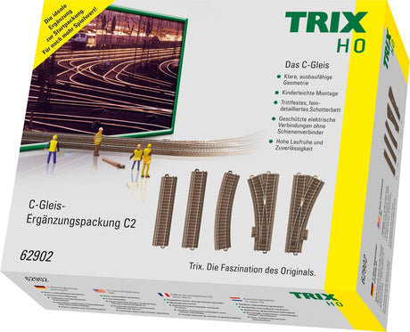 Trix h0 h0 trix c-skinner t62903 forlængersæt 1 stk.