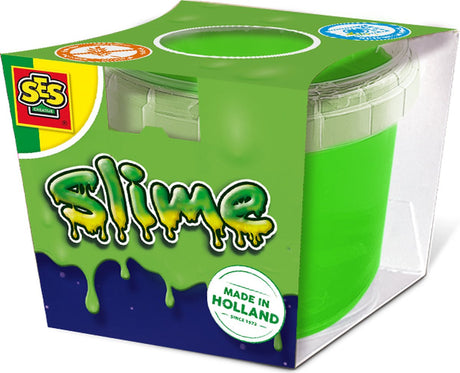 Ses creative - slime neongrøn - slime i lys neonfarve - færdiglavet slim - lege med slim - 140 gram