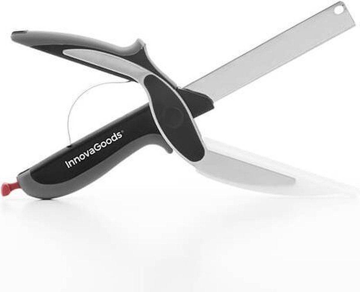 Innovagoods mes-schaar met ingebouwde minisnijplank scible