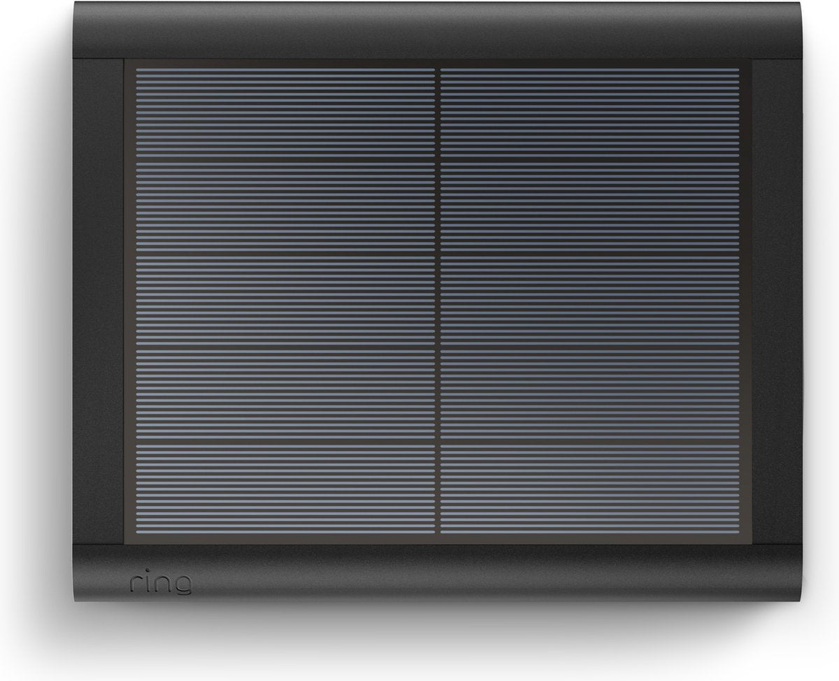 Ring solpanel - USB-C - sort - tilbehør til sikkerhedskamera - solpanel til spotlight cam plus og spotlight cam pro
