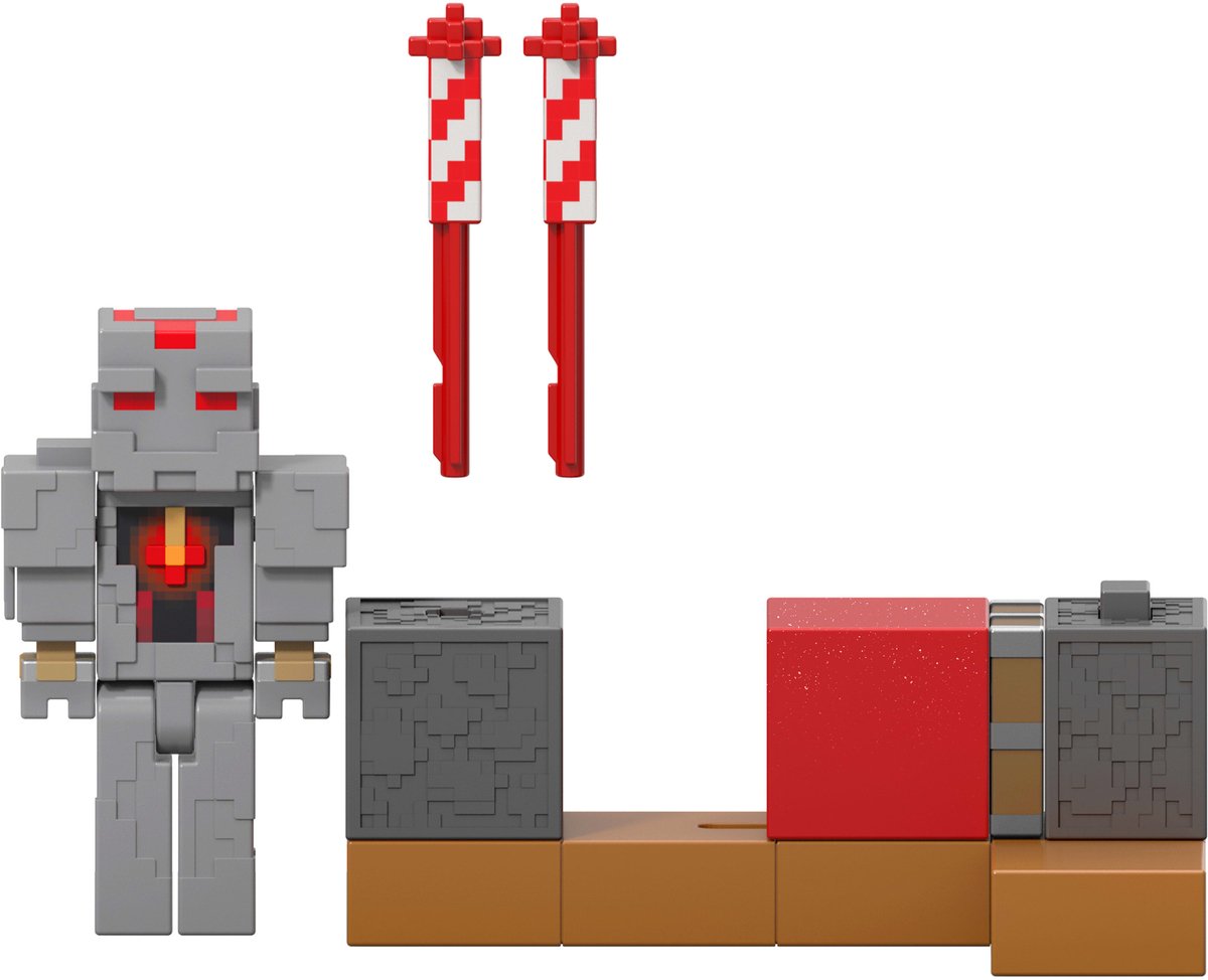 Mattel minecraft redstone ladede beskytters fyrværkerikaster