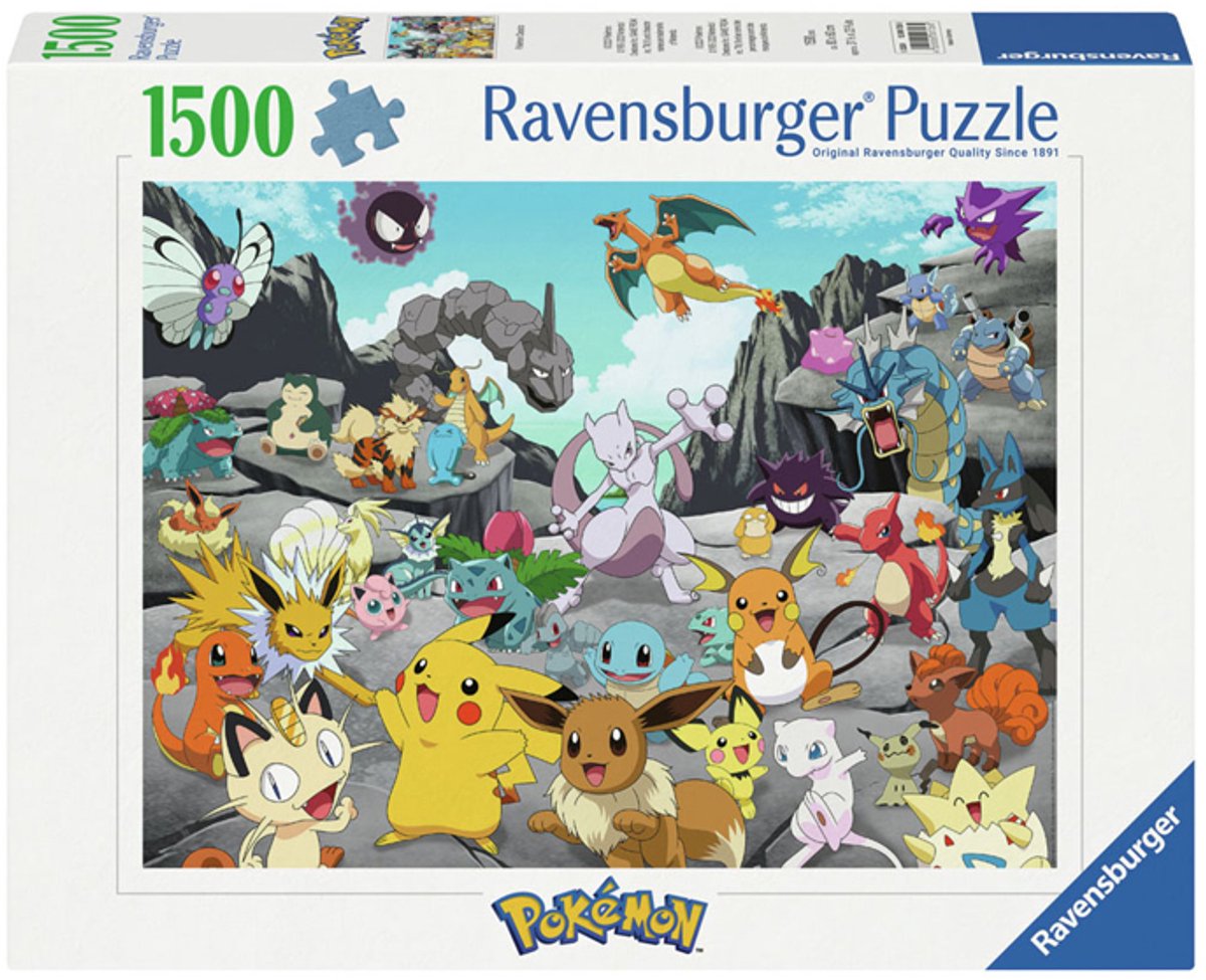 Ravensburger puslespil Pokémon klassikere